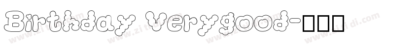 Birthday Verygood字体转换